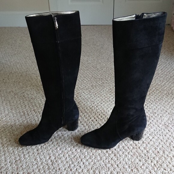 Diane Von Furstenberg black suede Soft leather Boots size 7M - Picture 2 of 12